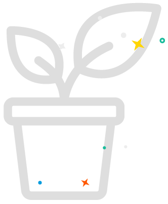 Bridging the gap - clipart of a plant