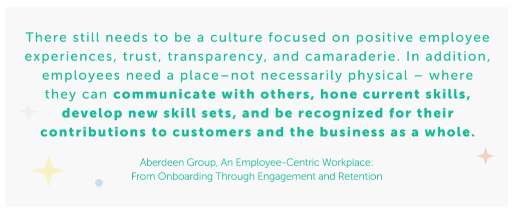 Employee Digital Engagement - quote regarding positive employee experiences at work