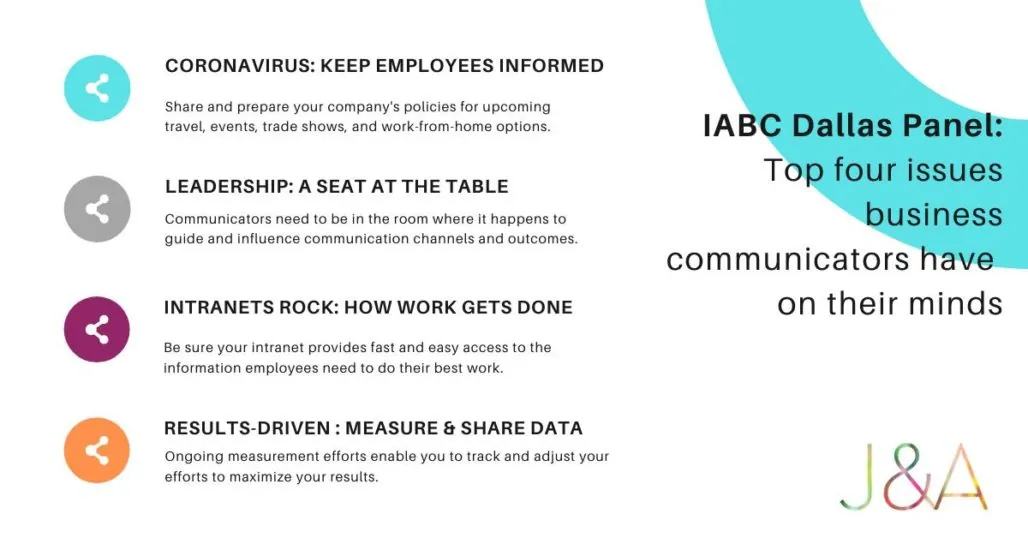 Internal communication Impact Series Event - IABC Dallas roundtable discussion announcement