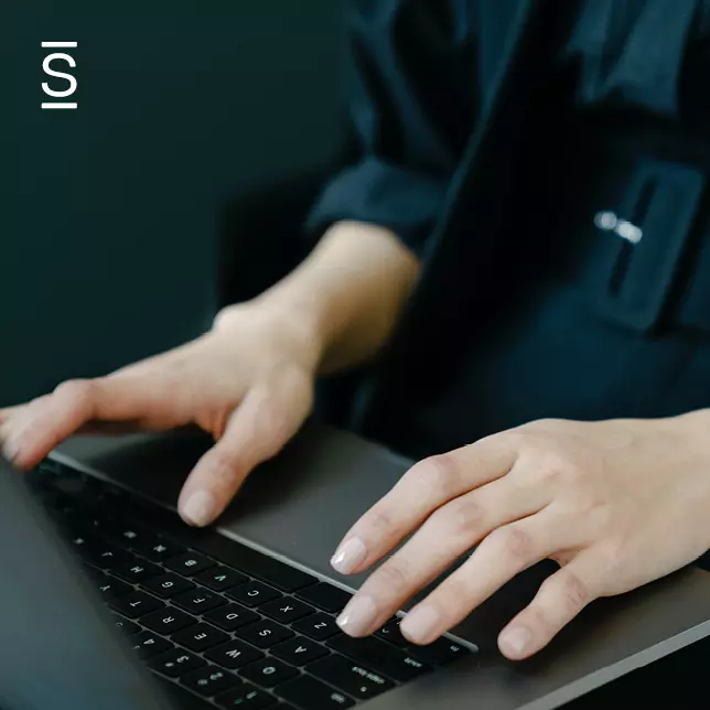 State of Internal Communications - closeup of a man using a computer