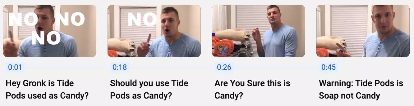 Rob Gronkowski Tide Pods Laundry Not Candy