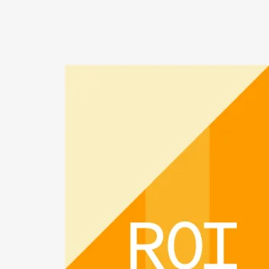 ROI - ROI acronym on top of orange background