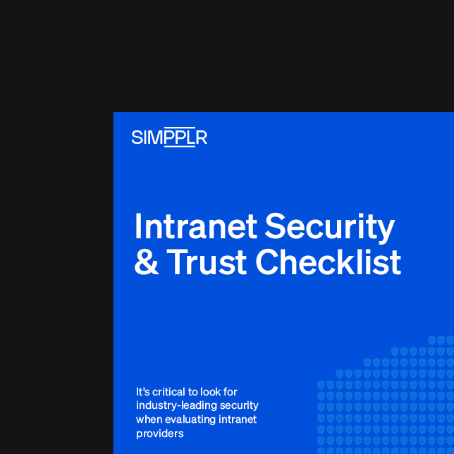 Simpplr 2022 webinar Intranet Security Trust Checklist thumbnail 1