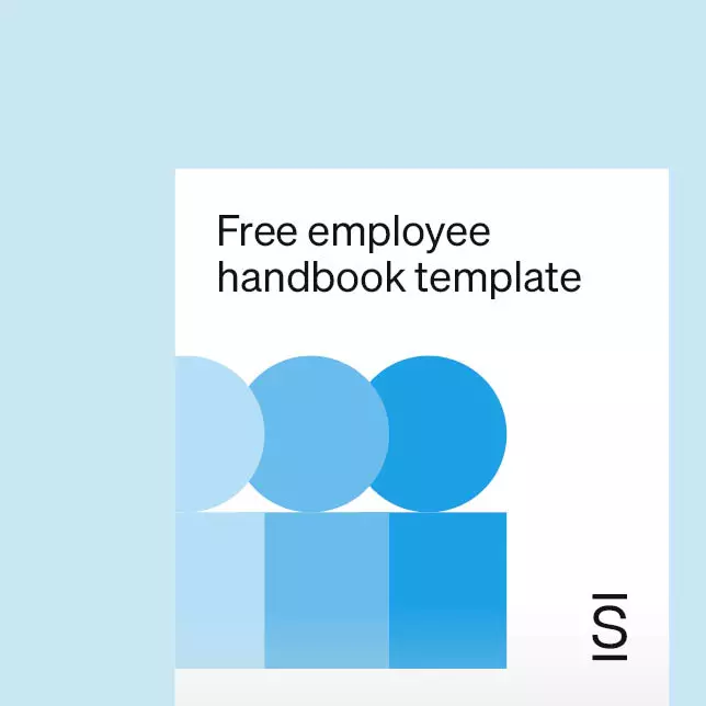 Employee handbook guide - thumbnail showing "employee handbook guide and template"