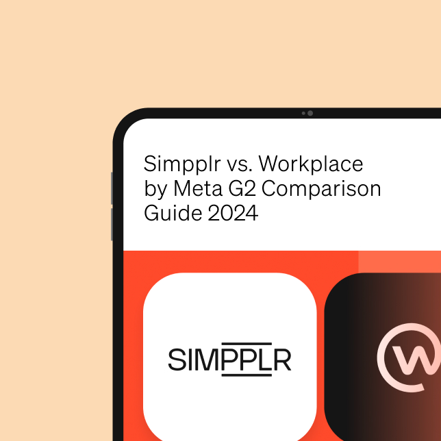 Simpplr vs. Workplace by Meta G2 guide 2024