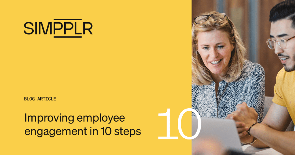 Improving Employee Engagement in 10 Steps - Simpplr blog post