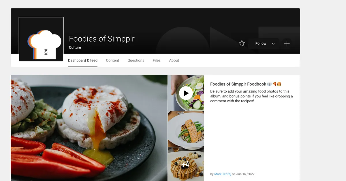 Foodies of Simpplr site