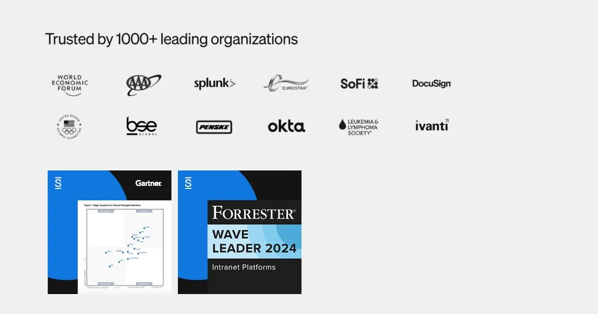 Workplace switch - Simpplr is a Forrester Wave leader trusted by 1000+ organizations