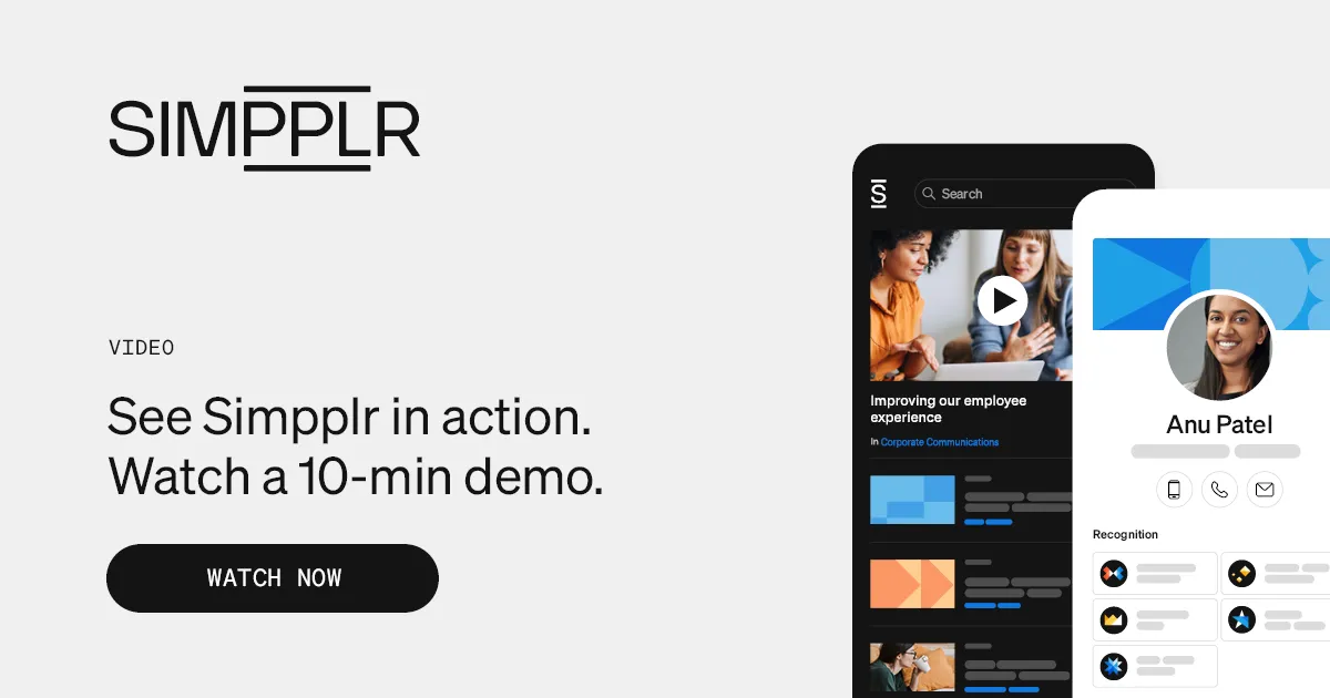 Employee communications platform - Simpplr 10-minute demo