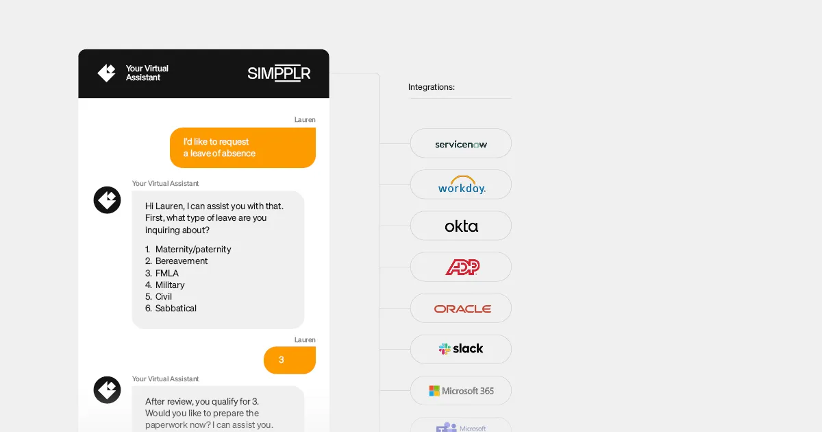 Employee benefits - Simpplr intranet AI-driven virtual assistant