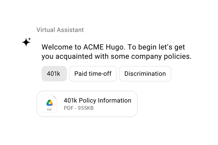 AI virtual assistant for IT and HR: Simpplr's Acme Hugo