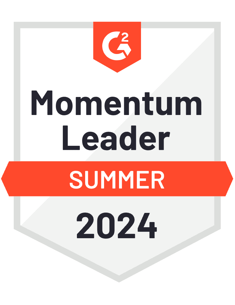 Best employee intranet software - G2 momentum leader Summer 2024 logo