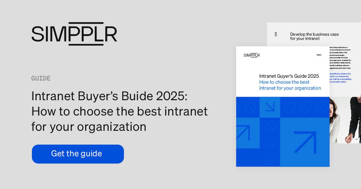 Simpplr Intranet Buyer's Guide 2025