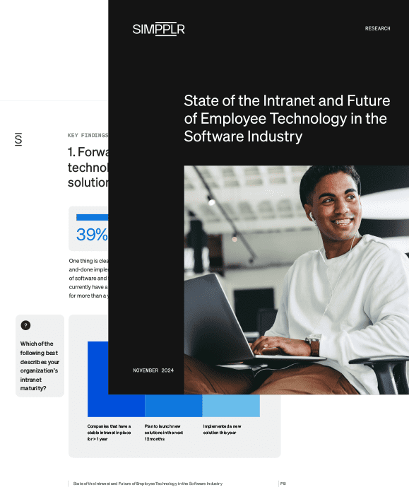 State of the Intranet and Future of Employee Technology in the Software Industry